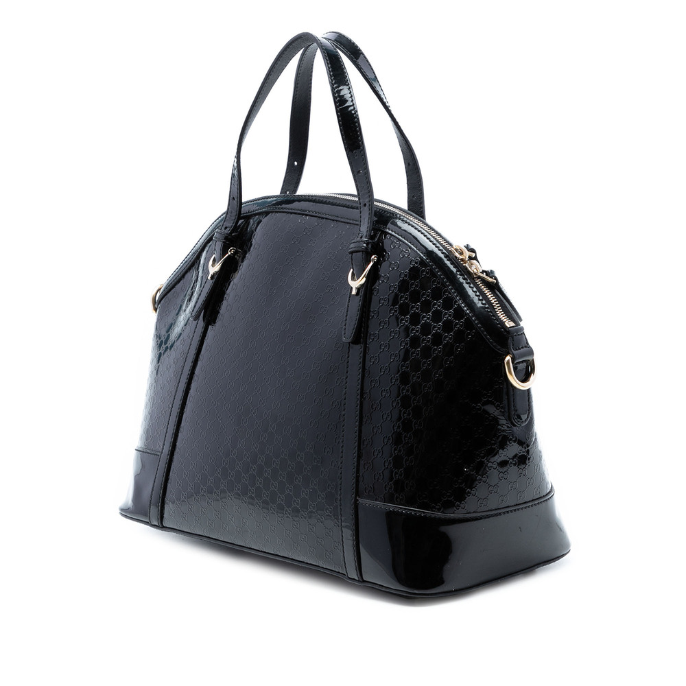 Pre-Loved Gucci Large Microguccissima Patent Nice Dome Satchel - Picture 2 of 7